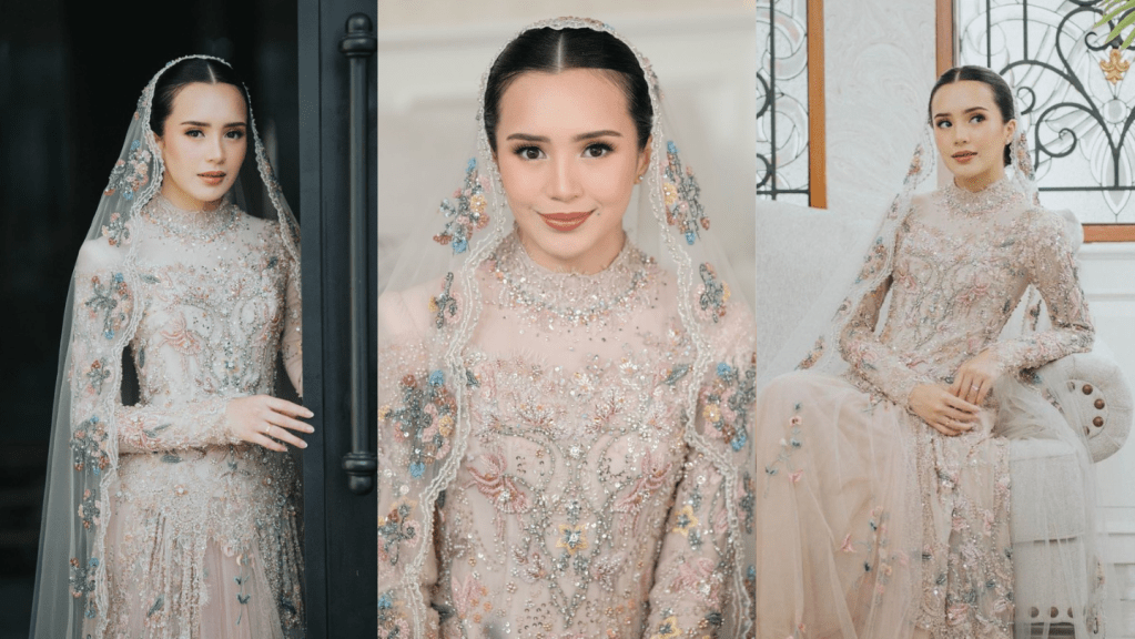 Manis dengan Nuansa Pink, Intip Penampilan Beby Tsabina saat Ngunduh&nbsp;Mantu!